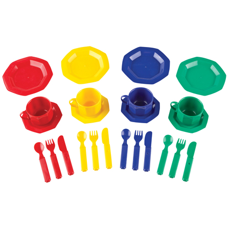 LEARNING RESOURCES Pretend + Play® Dish Set, 24 Pieces 0294